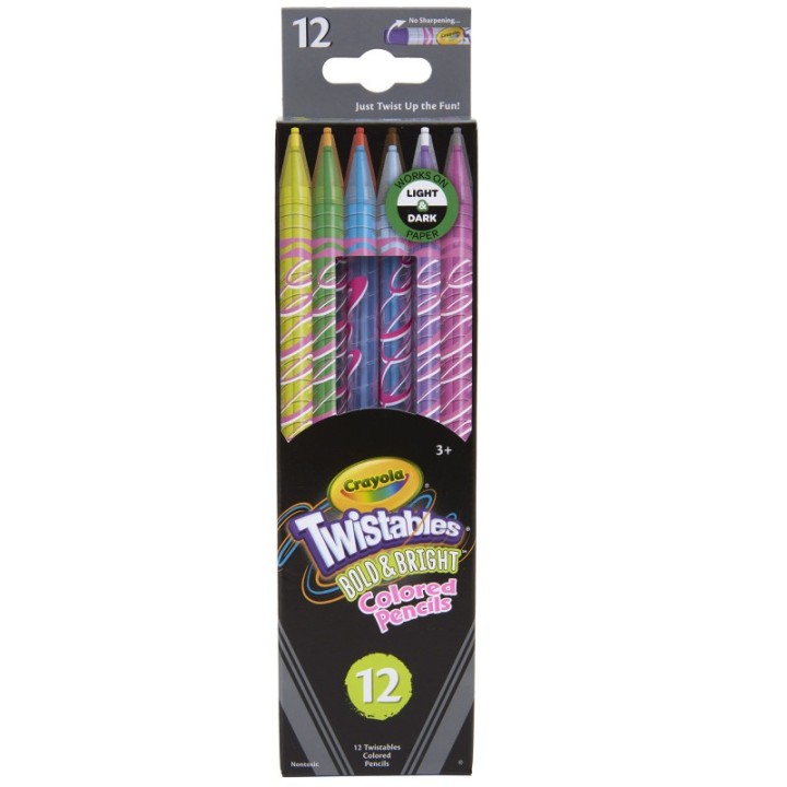 Crayola® Bold & Bright Twistables Colored Pencils, 12 Count