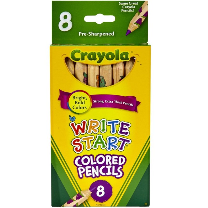 Crayola® Write Start® Colored Pencils, 8 Colors