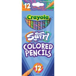 Crayola® SWIRL Colored Pencils, 12 Count
