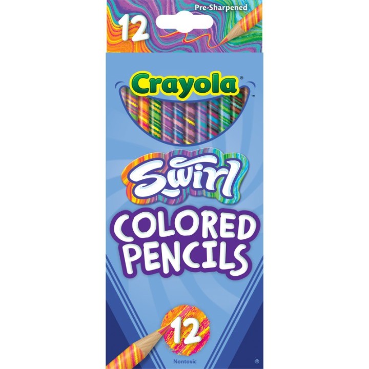 Crayola® SWIRL Colored Pencils, 12 Count