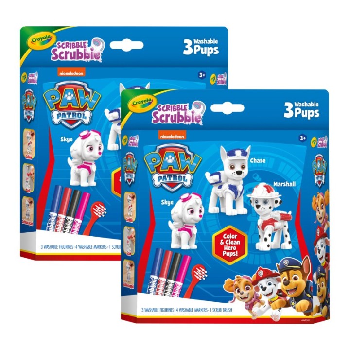 Crayola® Scribble Scrubbie Paw Patrol, 3 Per Set, 2 Sets