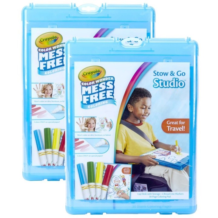 Crayola® Color Wonder Mess Free Stow & Go Studio™ Travel Kit, 2 Kits