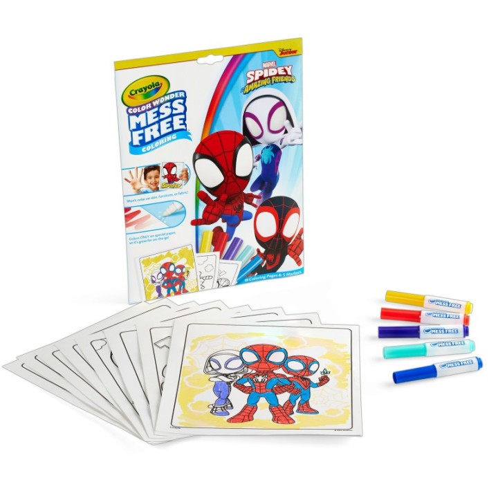 Crayola® Color Wonder® Coloring Pad & Markers, Spidey and His Amazing Friends
