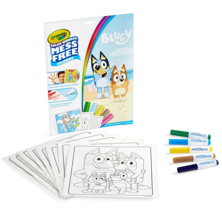 Crayola® Color Wonder® Coloring Pad & Markers, Bluey