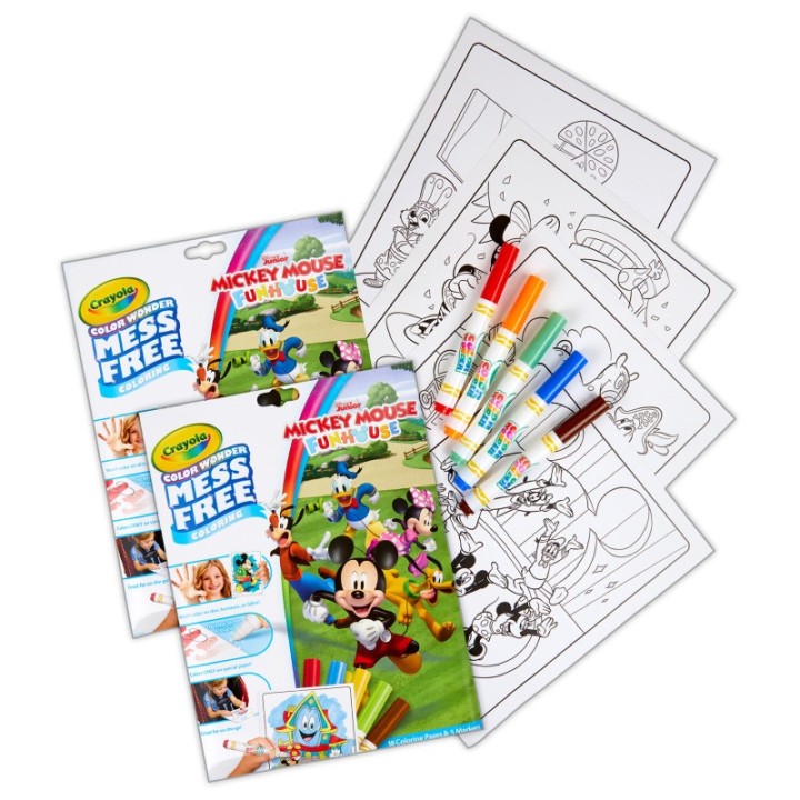 Crayola® Color Wonder® Coloring Pad & Markers, Mickey, 2 Sets
