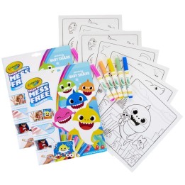 Crayola® Color Wonder Mess Free Coloring Pad & Markers, Baby Shark, 2 Sets
