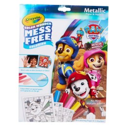 Crayola® Color Wonder Metallic Coloring Pages & Markers, Paw Patrol