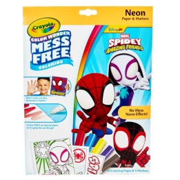 Crayola® Color Wonder Neon Coloring Pages & Markers, Spidey
