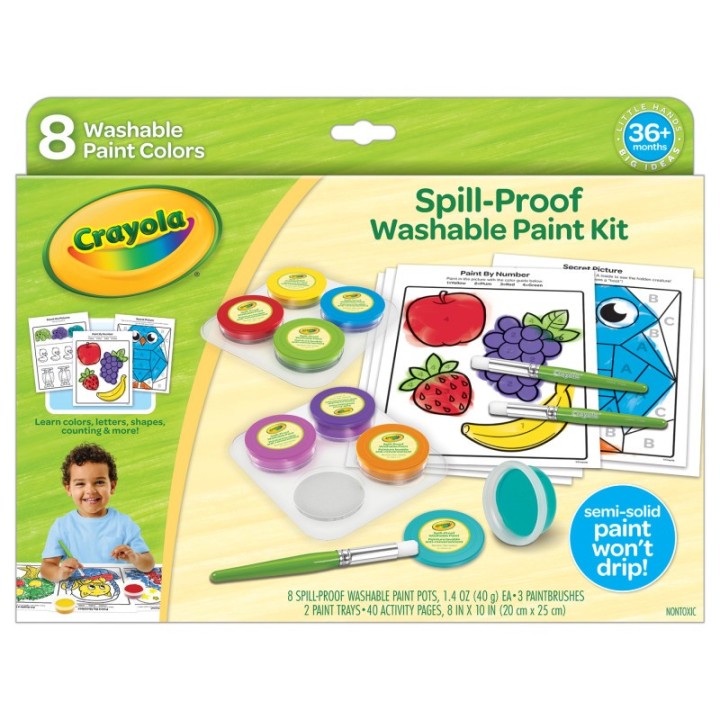 Crayola® Spill-Proof Washable Paint Kit