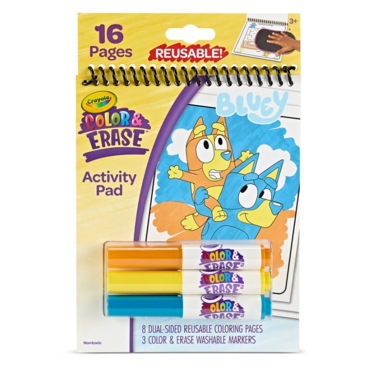 Crayola® Color & Erase Reusable Activity Pad, Bluey