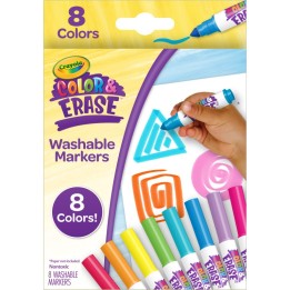 Crayola® Color & Erase Markers, Pack of 8