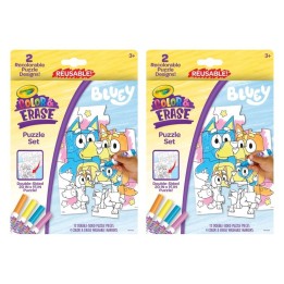 Crayola® Color & Erase Reusable Puzzle Set, Bluey, Pack of 2