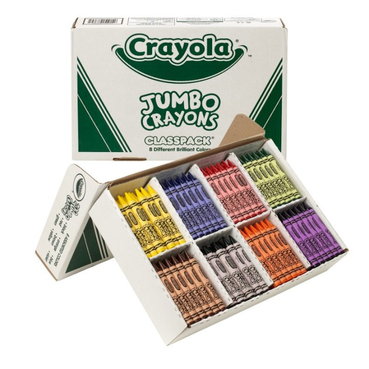 Crayola® Crayon Classpack®, Jumbo Size, 8 Colors, 200 Count