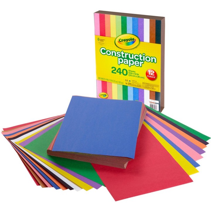 Crayola® Construction Paper, 240 Sheets