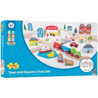 Bigjigs® Toys Rail Town & Country Train Set