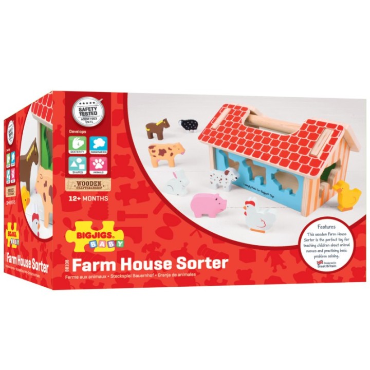 Baby Bigjigs Farm House Sorter