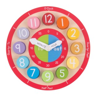 Bigjigs® Toys Wooden Teaching Clock