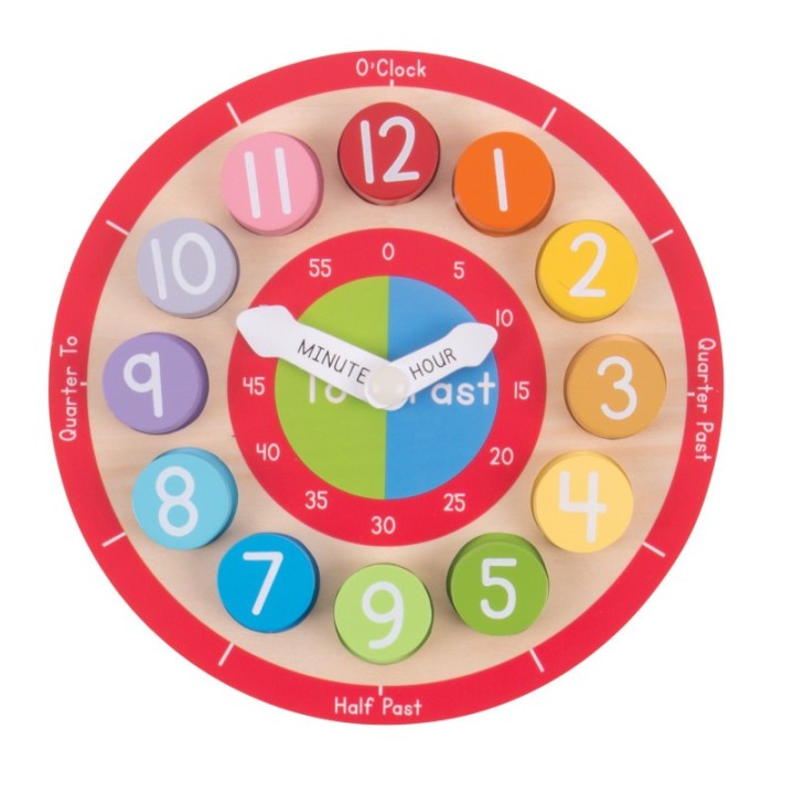 Bigjigs® Toys Wooden Teaching Clock