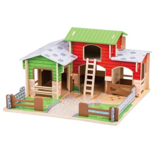 Bigjigs® Toys Cobblestone Farm Playset