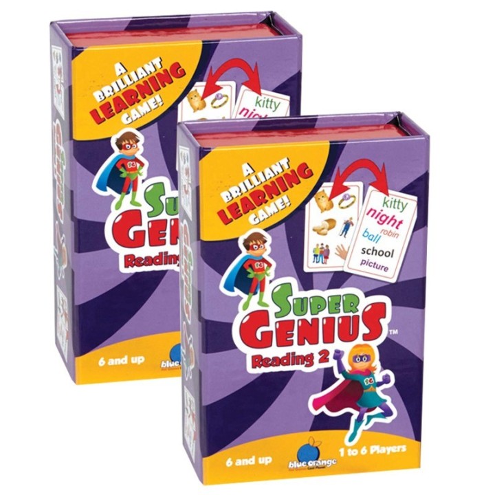 Blue Orange Games Super Genius™ Reading 2 Game, Pack of 2