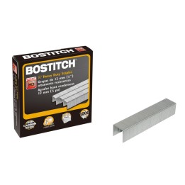 Bostitch Premium Heavy Duty Staples, 1/2", Pack of 1000