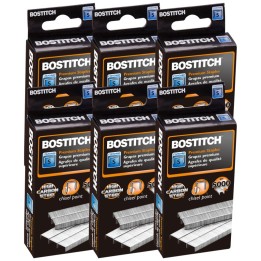 Bostitch Premium Standard Staples, 5000 Per Pack, 6 Packs