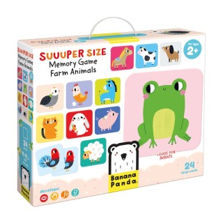 Banana Panda Suuuper Size Farm Animals Memory Game