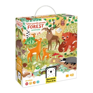 Banana Panda Wild Jumbo Puzzle Forest Animals, Ages 3+
