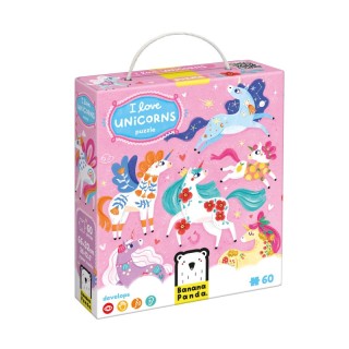 Banana Panda I Love Unicorns Puzzle, Ages 4+