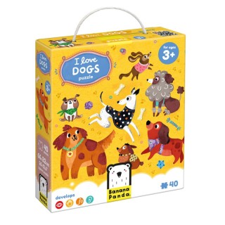 Banana Panda I love Dogs Puzzle, Ages 3+