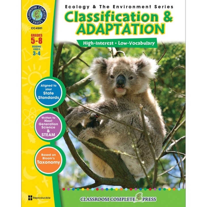 Classroom Complete Press Classification & Adaptation Resource Book, Grades 5-8
