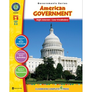 Classroom Complete Press American Government Resource Book, Grade 5-8