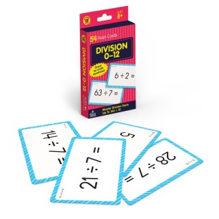 Brighter Child® Division 0 to 12 Flash Cards, 54 Cards