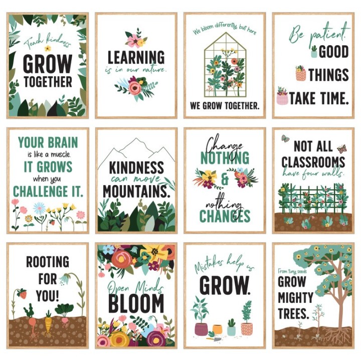 Carson Dellosa Education Mini Posters: Grow Together Poster Set