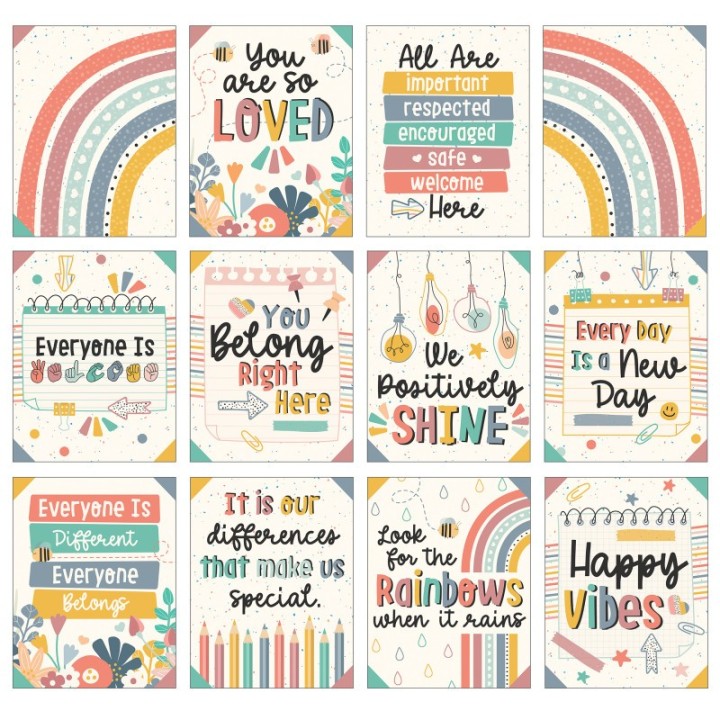 Carson Dellosa Education Mini Posters: We Belong Poster Set