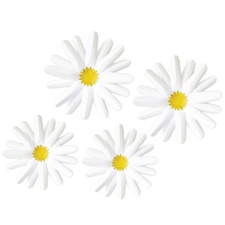 Carson Dellosa Education Happily Ever Elementary Retro Remix Daisies Dimensional Accents, Pack of 4
