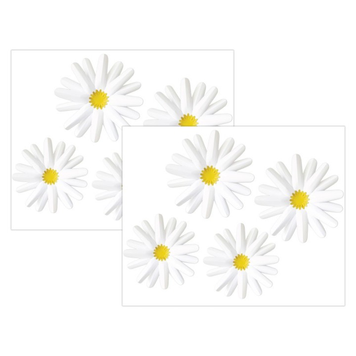 Carson Dellosa Education Happily Ever Elementary Retro Remix Daisies Dimensional Accents, 4 Per Pack, 2 Packs