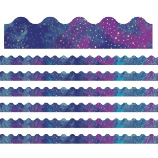 Carson Dellosa Education Galaxy Scalloped Border, 39 Feet Per Pack, 6 Packs