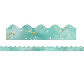 Carson Dellosa Education Galaxy Constellations Scalloped Border, 39 Feet