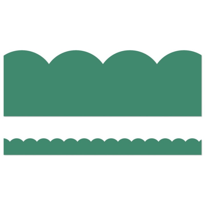 Carson Dellosa Education Grow Together Jade Green Scalloped Borders, 39 Feet