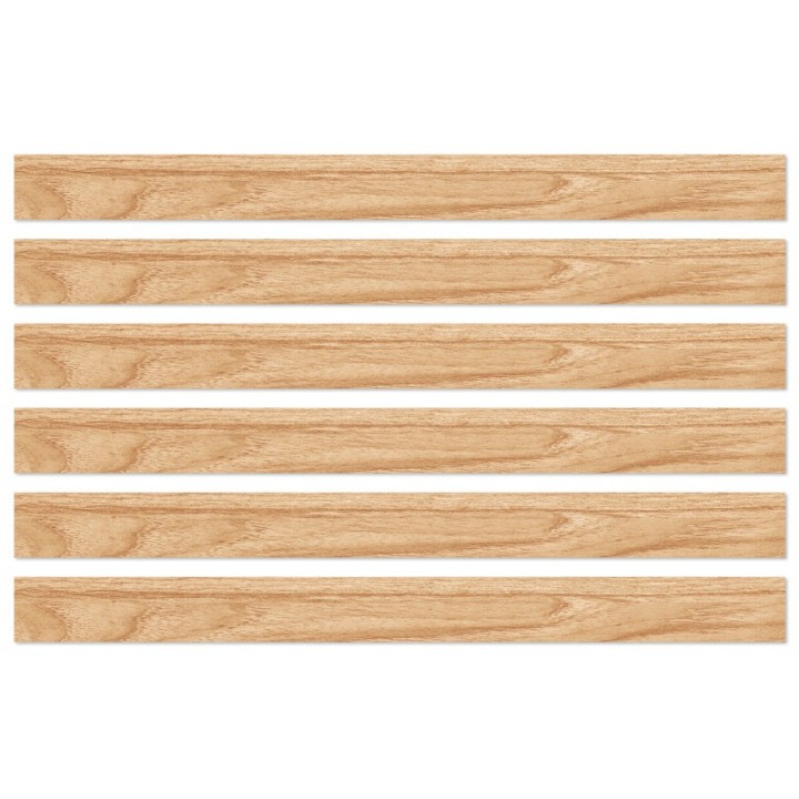 Carson Dellosa Education Grow Together Light Wood Grain Straight Borders, 36 Feet Per Pack, 6 Packs