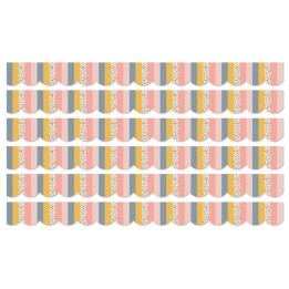 Carson Dellosa Education We Belong Stripes Scalloped Borders Per Pack, 39 Feet Per Pack, 6 Packs