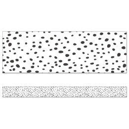 Carson Dellosa Education We Belong Black Dots Straight Borders, 36 Feet