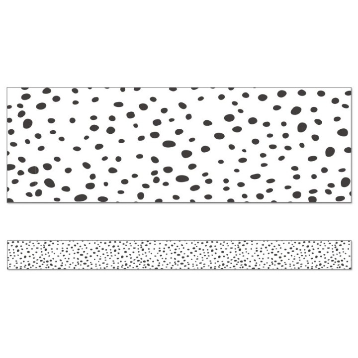 Carson Dellosa Education We Belong Black Dots Straight Borders, 36 Feet