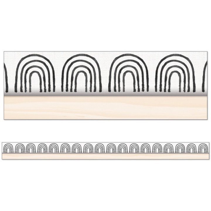 Happily Ever Elementary Creatively Inspired Rainbows Straight Borders, 36 Feet