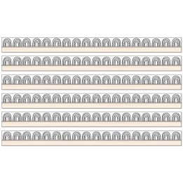Happily Ever Elementary Creatively Inspired Rainbows Straight Borders, 36 Feet Per Pack, 6 Packs