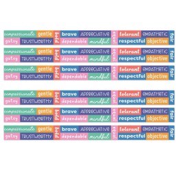 Carson Dellosa Education We Stick Together Positive Words Straight Bulletin Board Borders, 36 Feet Per Pack, 6 Packs
