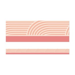 Carson Dellosa Education True to You Coral Wave Straight Bulletin Board Borders, 36 Feet