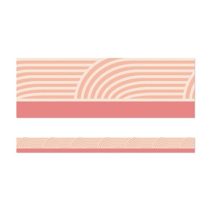 Carson Dellosa Education True to You Coral Wave Straight Bulletin Board Borders, 36 Feet