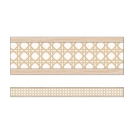 Carson Dellosa Education True to You Woven Cane Straight Bulletin Board Borders, 36 Feet